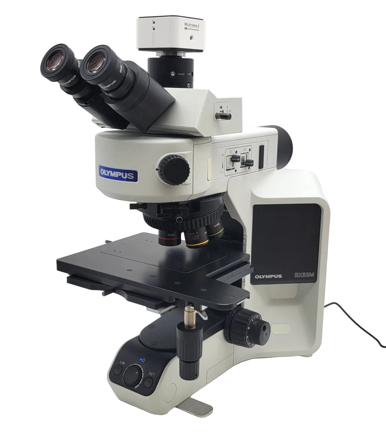 Olympus Microscope BX53M Metallurgical with DIC, Trinocular Head & Camera - Microscope Marketplace