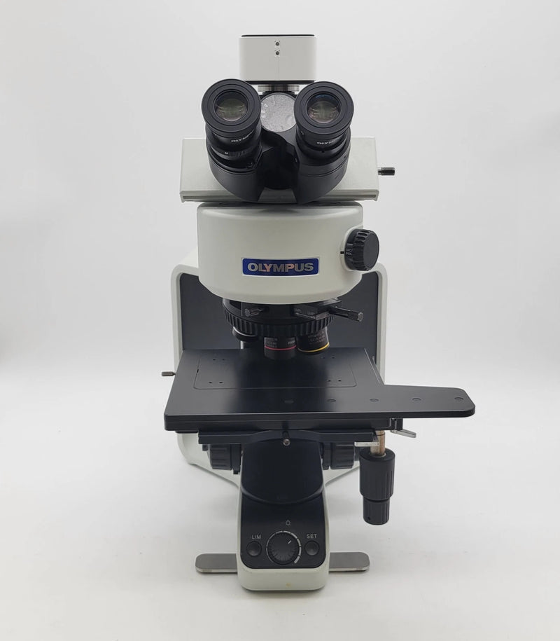 Olympus Microscope BX53M Metallurgical with DIC, Trinocular Head & Camera - Microscope Marketplace