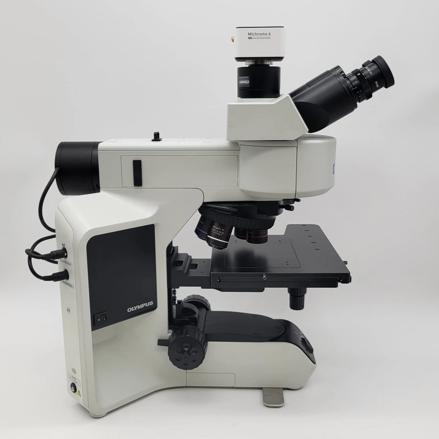 Olympus Microscope BX53M Metallurgical with DIC, Trinocular Head & Camera - Microscope Marketplace