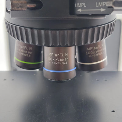 Olympus Microscope BX53M Metallurgical with DIC, Trinocular Head & Camera - Microscope Marketplace