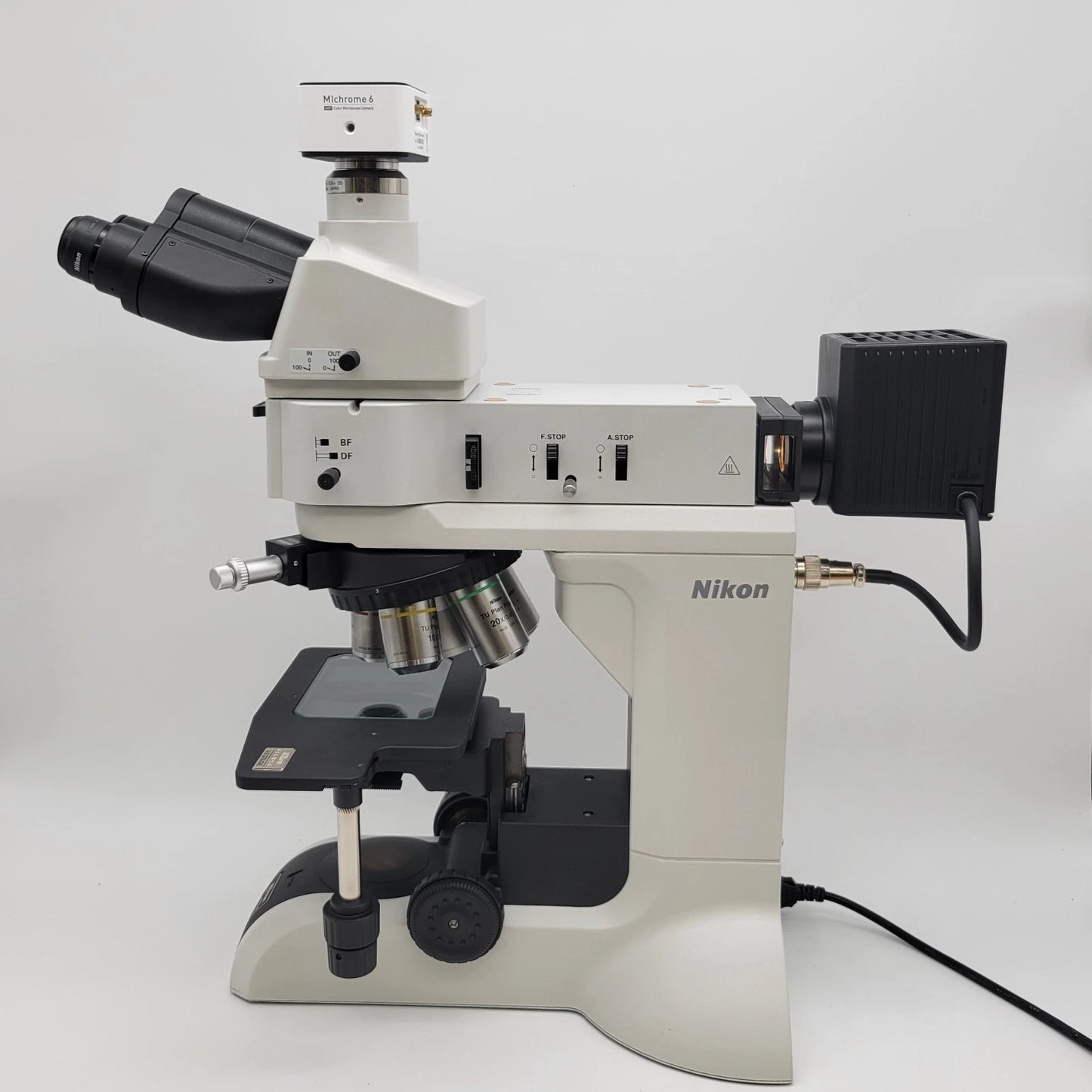 Nikon Microscope Eclipse LVN150NA Metallurgical with DIC, Trinocular Head & Camera - Microscope Marketplace