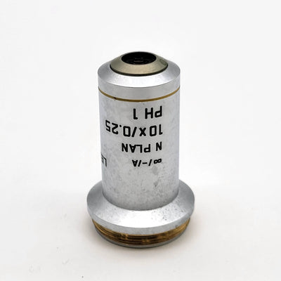Leica Microscope Objective N Plan 10x/0.25 PH1 506088 Phase Contrast - Microscope Marketplace