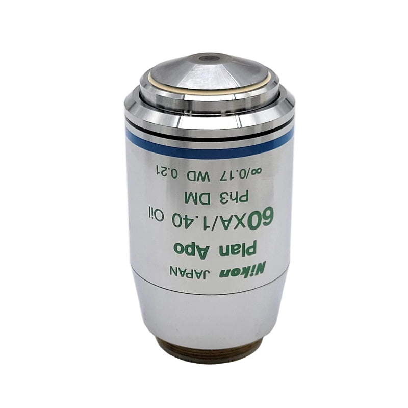 Nikon Microscope Objective CFI Plan Apo 60XA 1.40 Oil Ph3 DM 60x Phase Contrast - Microscope Marketplace