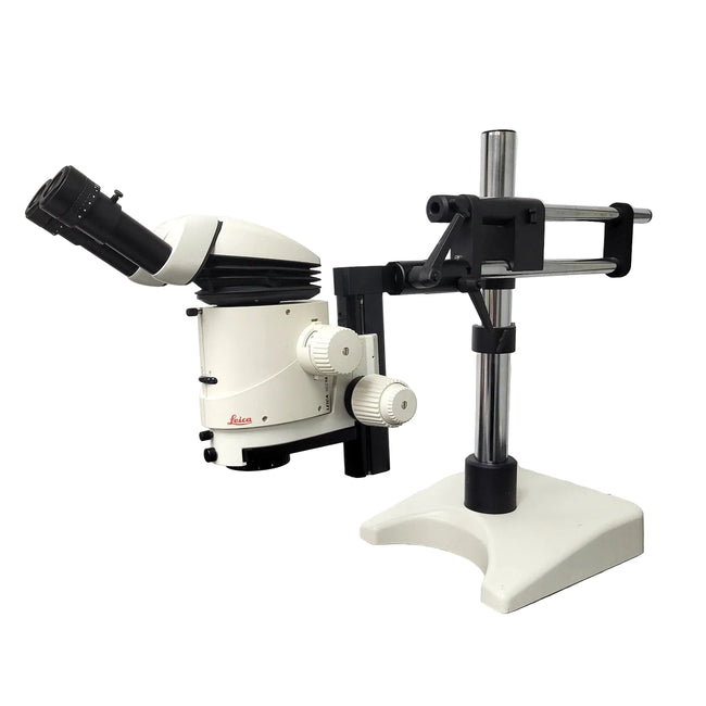 Leica Stereo Microscope MZ16 with Tilting Ergo Head & Boomstand - Microscope Marketplace