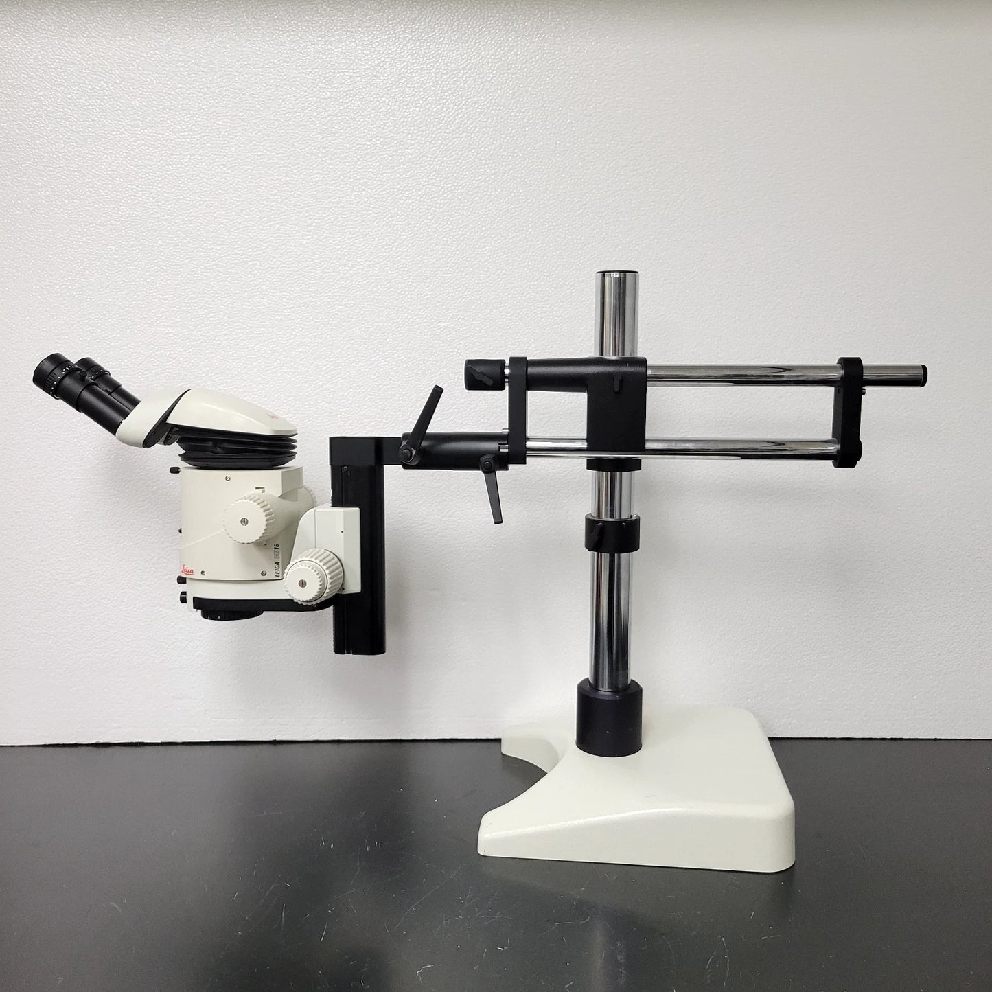 Leica Stereo Microscope MZ16 with Tilting Ergo Head & Boomstand - Microscope Marketplace