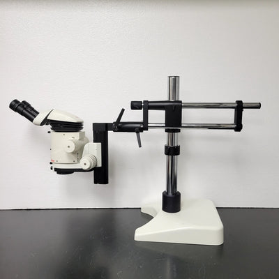Leica Stereo Microscope MZ16 with Tilting Ergo Head & Boomstand - Microscope Marketplace