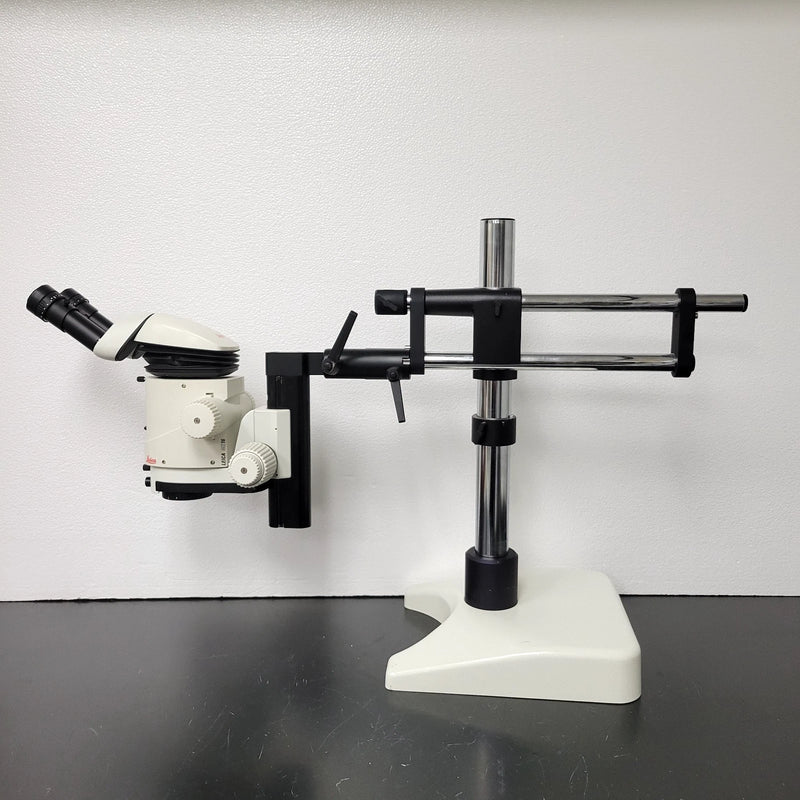 Leica Stereo Microscope MZ16 with Tilting Ergo Head & Boomstand - Microscope Marketplace