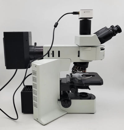 Olympus Microscope BX51 with Fluorescence, Trinocular Head & Camera - Microscope Marketplace