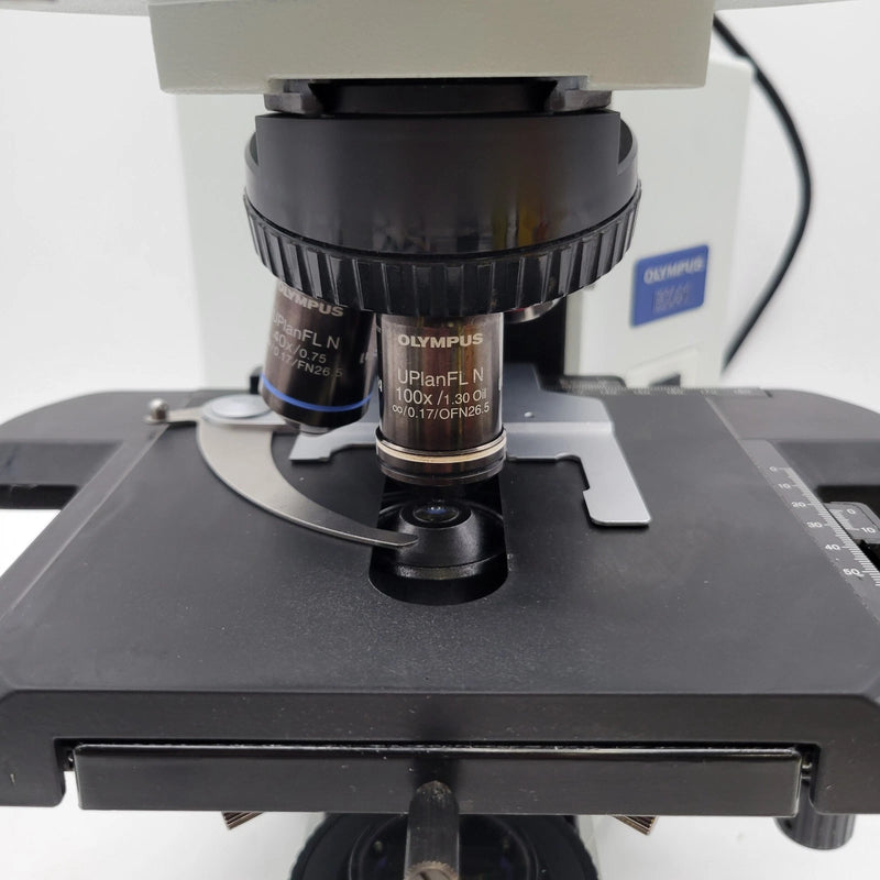 Olympus Microscope BX41 with FISH Fluorescence, Trinocular Head and Camera - Microscope Marketplace