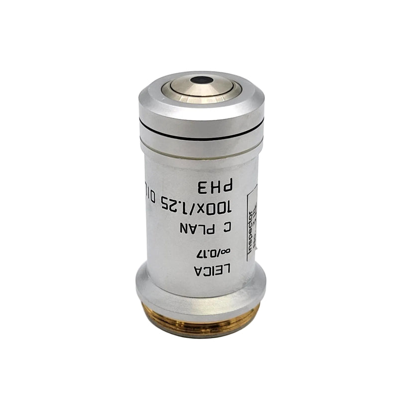 Leica Microscope Objective C Plan 100x Oil Ph3 506073 Phase Contrast - Microscope Marketplace