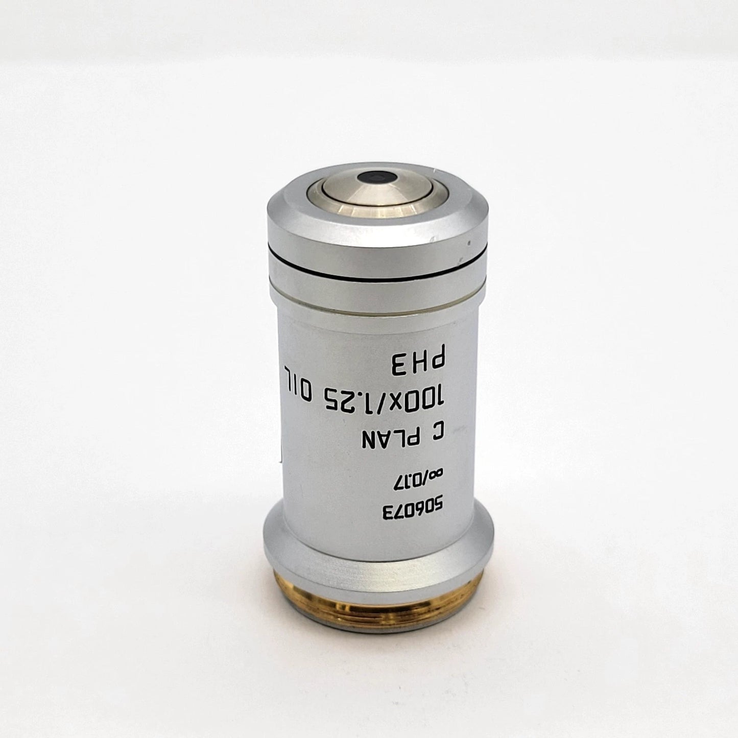 Leica Microscope Objective C Plan 100x Oil Ph3 506073 Phase Contrast - Microscope Marketplace