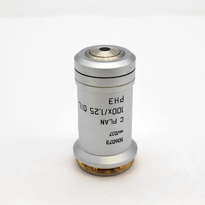 Leica Microscope Objective C Plan 100x Oil Ph3 506073 Phase Contrast - Microscope Marketplace