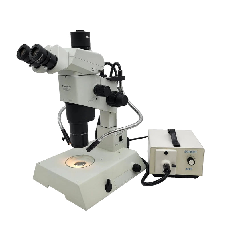 Olympus Stereo Microscope SZX12 with Trinocular, Transmitted & Reflected Light - Microscope Marketplace