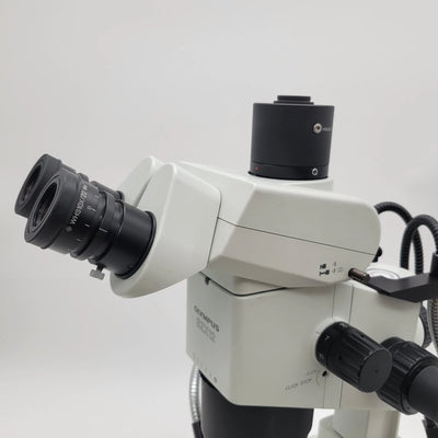 Olympus Stereo Microscope SZX12 with Trinocular, Transmitted & Reflected Light - Microscope Marketplace