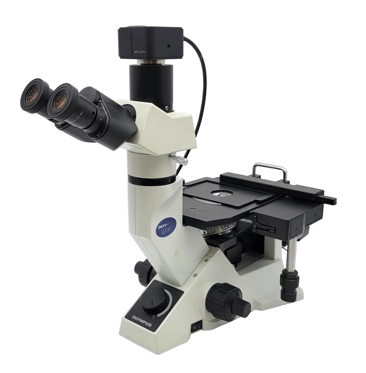 Olympus Microscope GX41 Metallurgical with Trinocular Head and Camera