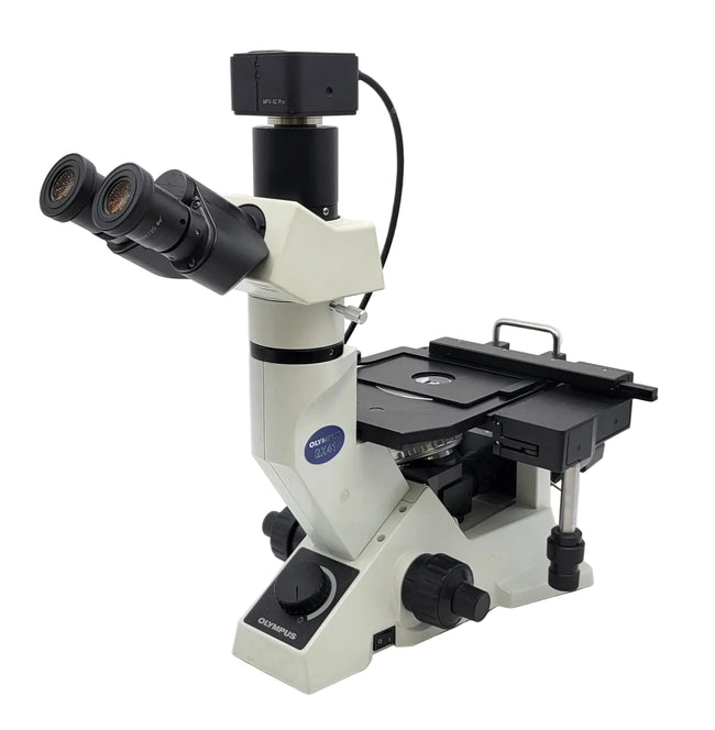 Olympus Microscope GX41 Metallurgical with Trinocular Head and Camera