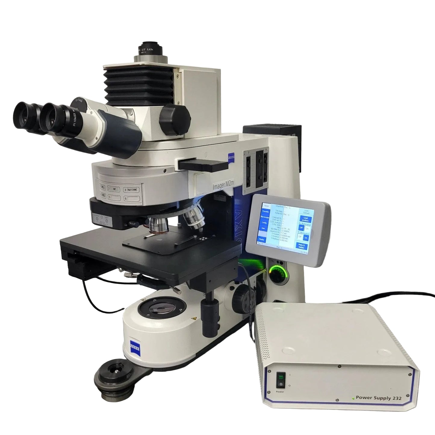Zeiss Microscope Motorized AXIO Imager.M2m w. DIC, Reflected & Transmitted Light Metallurgy/Materials