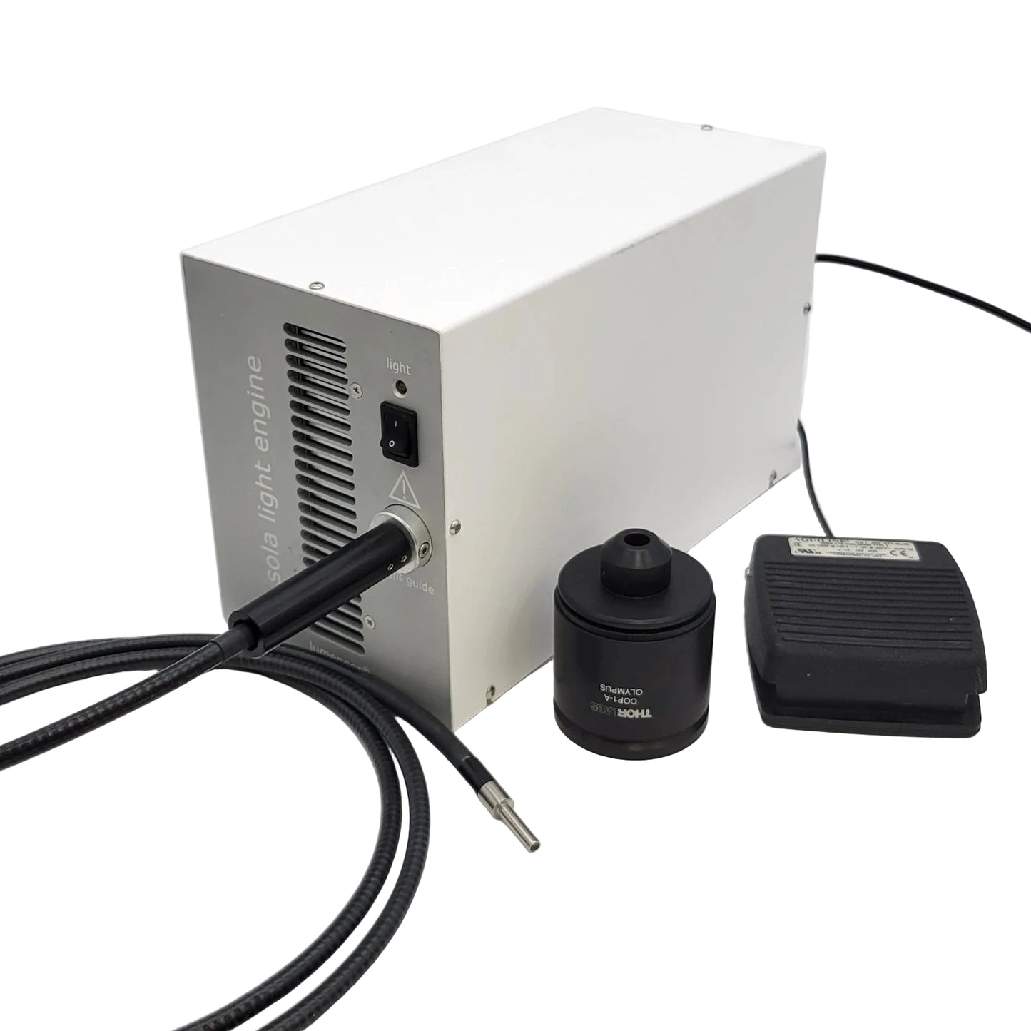 Lumencor SOLA Microscope Light Engine with Light Guide & Foot Switch for Olympus