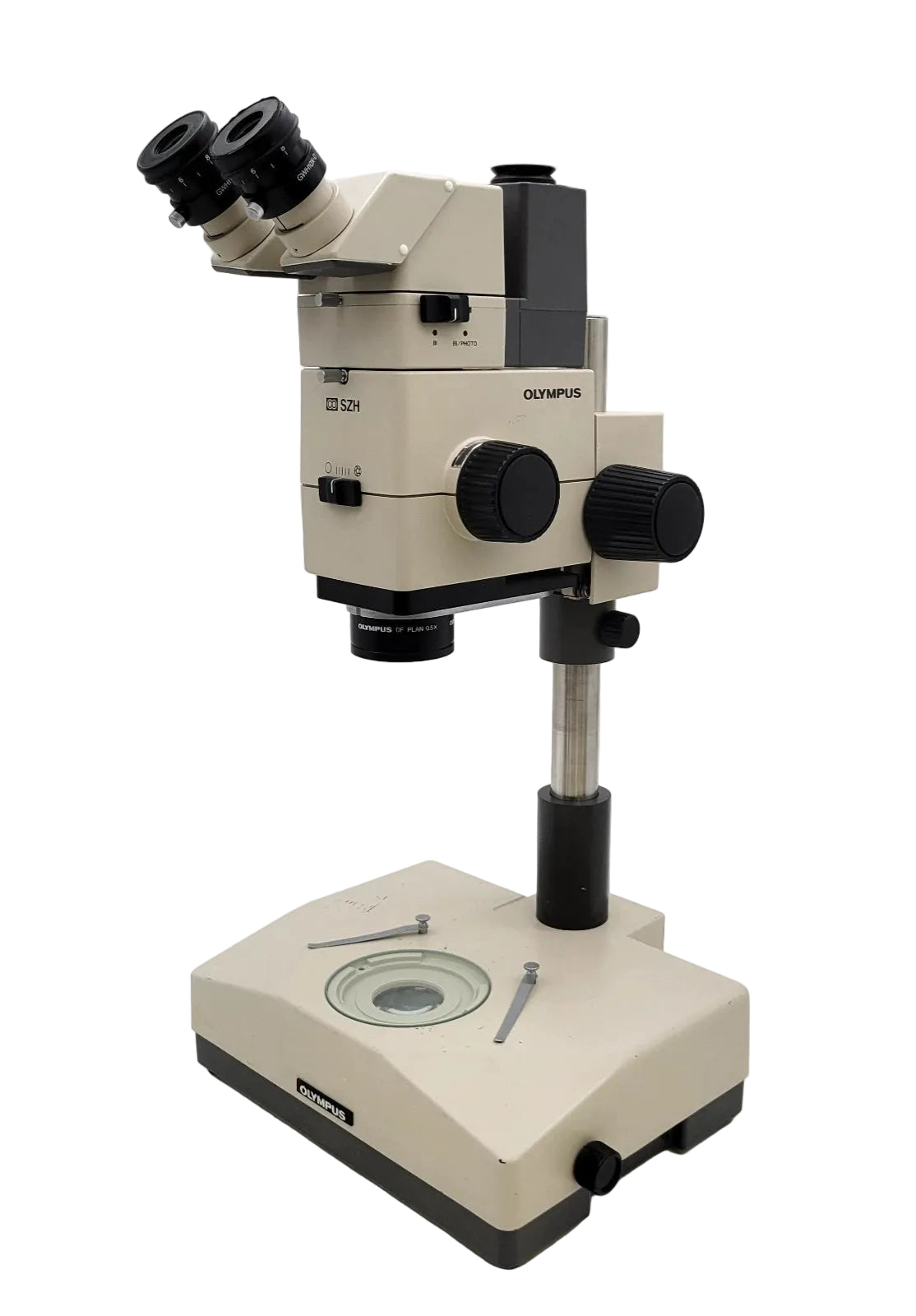 Olympus Stereo Microscope SZH with Phototube & Transmitted Light Base