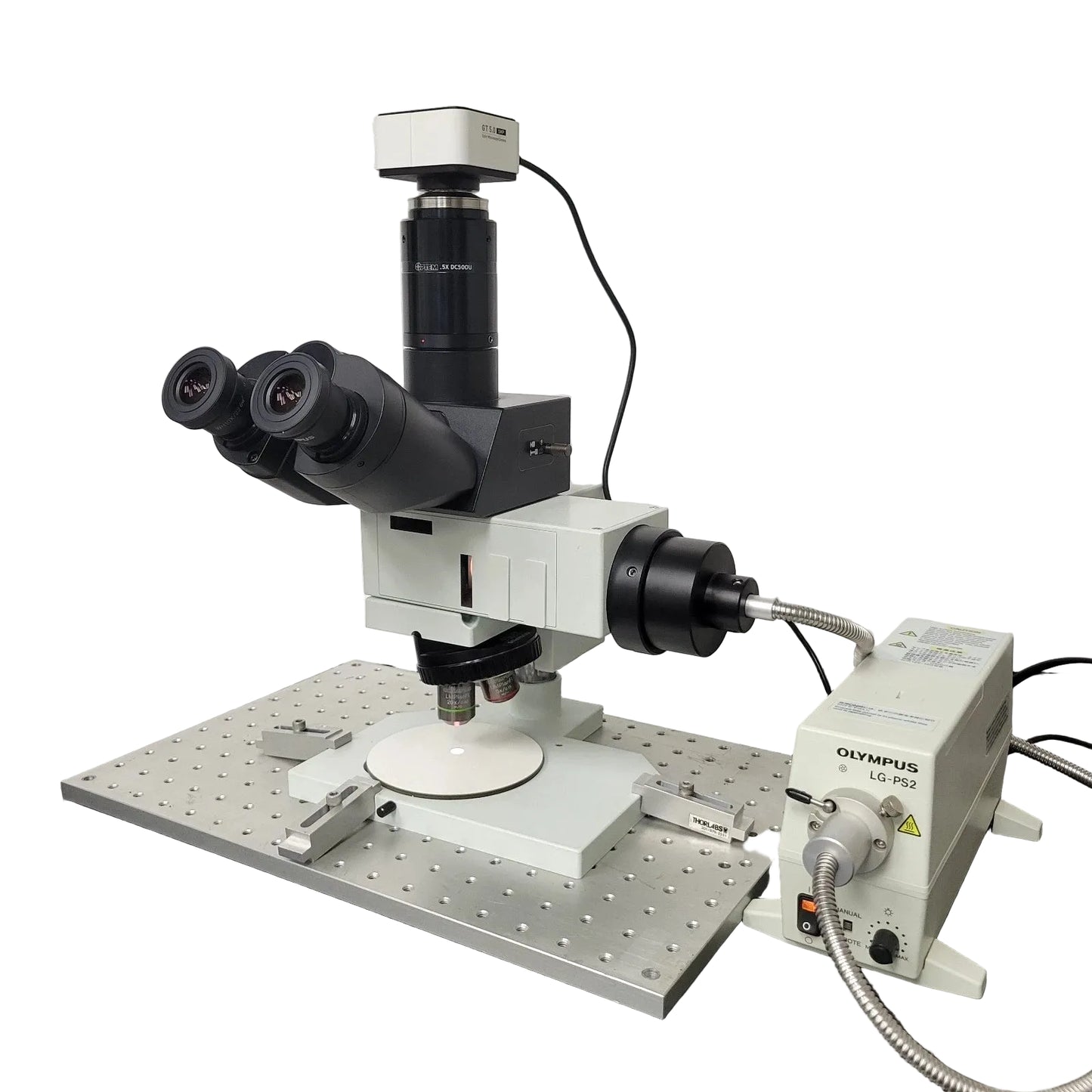 Olympus Metallurgical Reflected Light Microscope with Trinocular Head & Camera