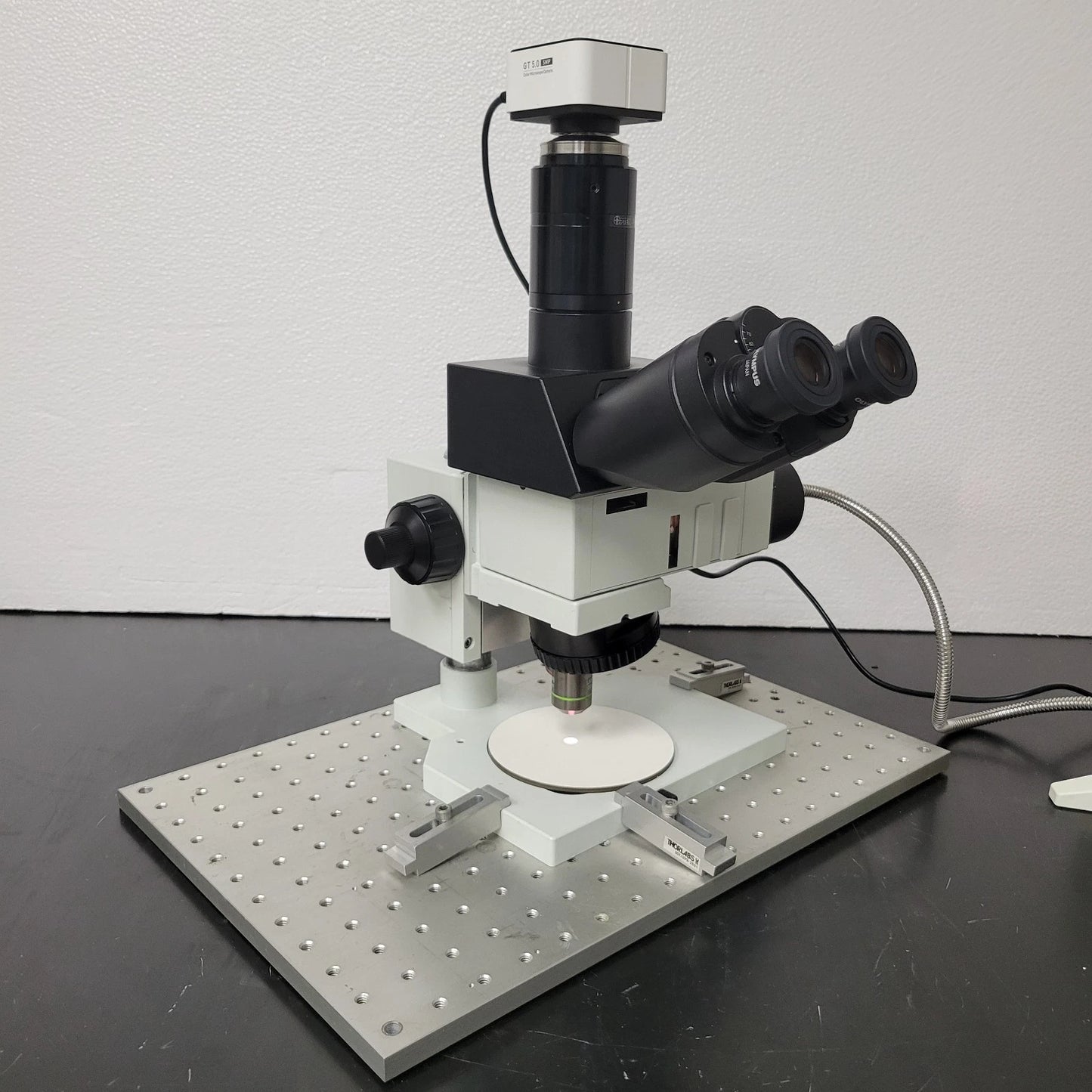 Olympus Metallurgical Reflected Light Microscope with Trinocular Head & Camera