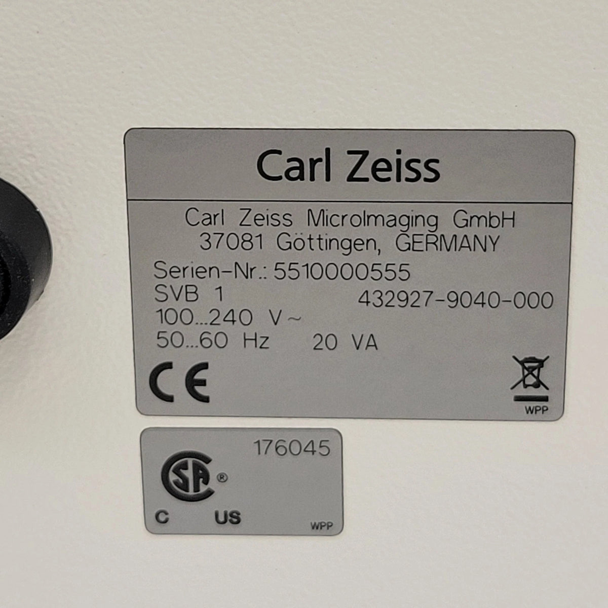 Zeiss Microscope SVB 1 Signal Distribution Control Box 432927-9040