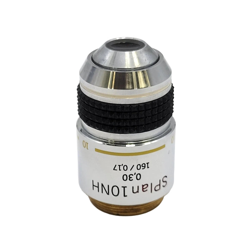 Olympus Microscope Objective SPlan 10x NH Negative High Phase Contrast 10NH - Microscope Marketplace