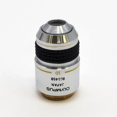 Olympus Microscope Objective SPlan 10x NH Negative High Phase Contrast 10NH - Microscope Marketplace