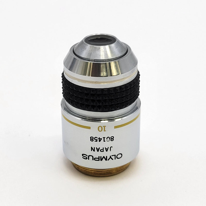 Olympus Microscope Objective SPlan 10x NH Negative High Phase Contrast 10NH - Microscope Marketplace