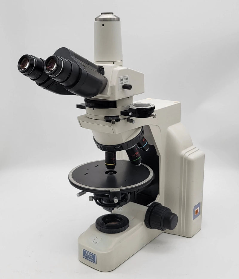 Nikon Microscope Eclipse E400 Pol with Trinocular Head - microscopemarketplace
