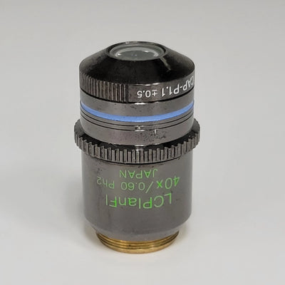 Olympus Microscope Objective LCPlanFl 40x Ph2 Phase Contrast - microscopemarketplace
