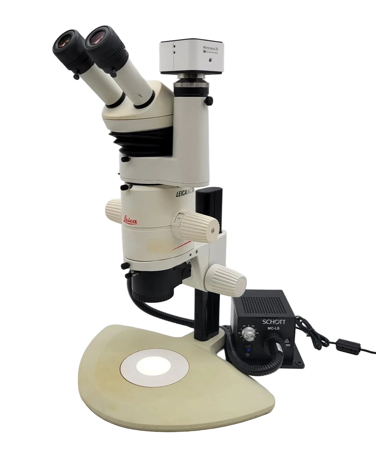 Leica Stereo Microscope MZ7.5 with Coaxial Illumination, Photo Tube & Camera - Microscope Marketplace