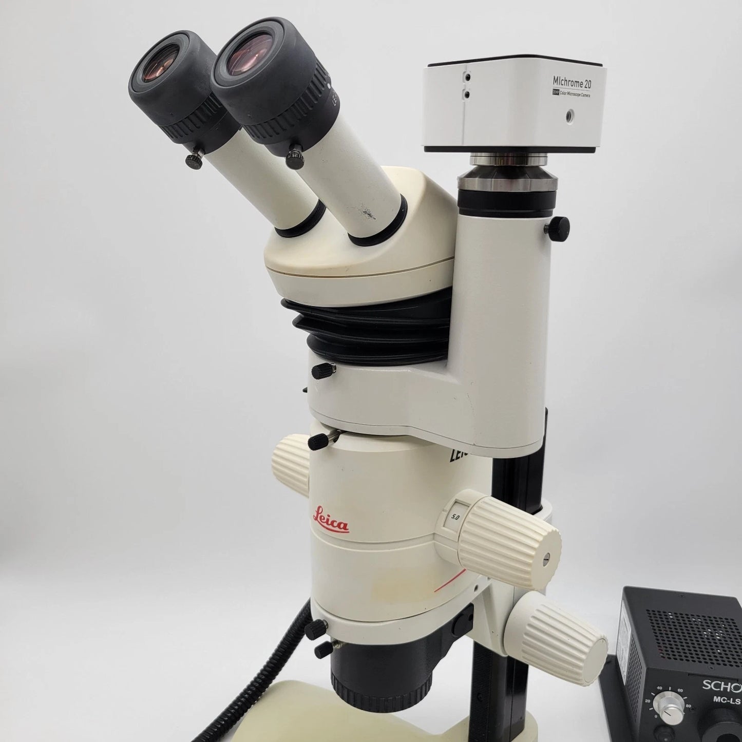 Leica Stereo Microscope MZ7.5 with Coaxial Illumination, Photo Tube & Camera - Microscope Marketplace