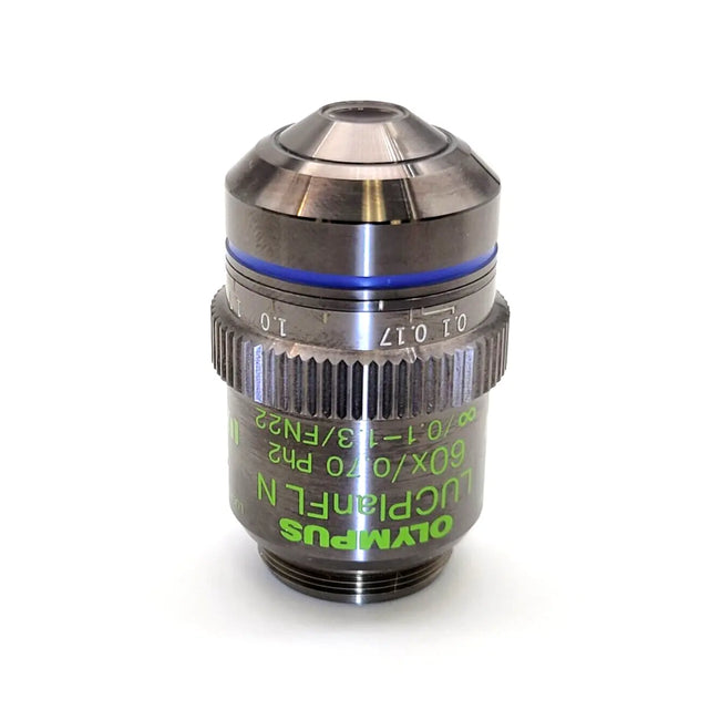 Olympus Microscope Objective LUCPlanFL N 60x Ph2 with Correction Phase Contrast - microscopemarketplace