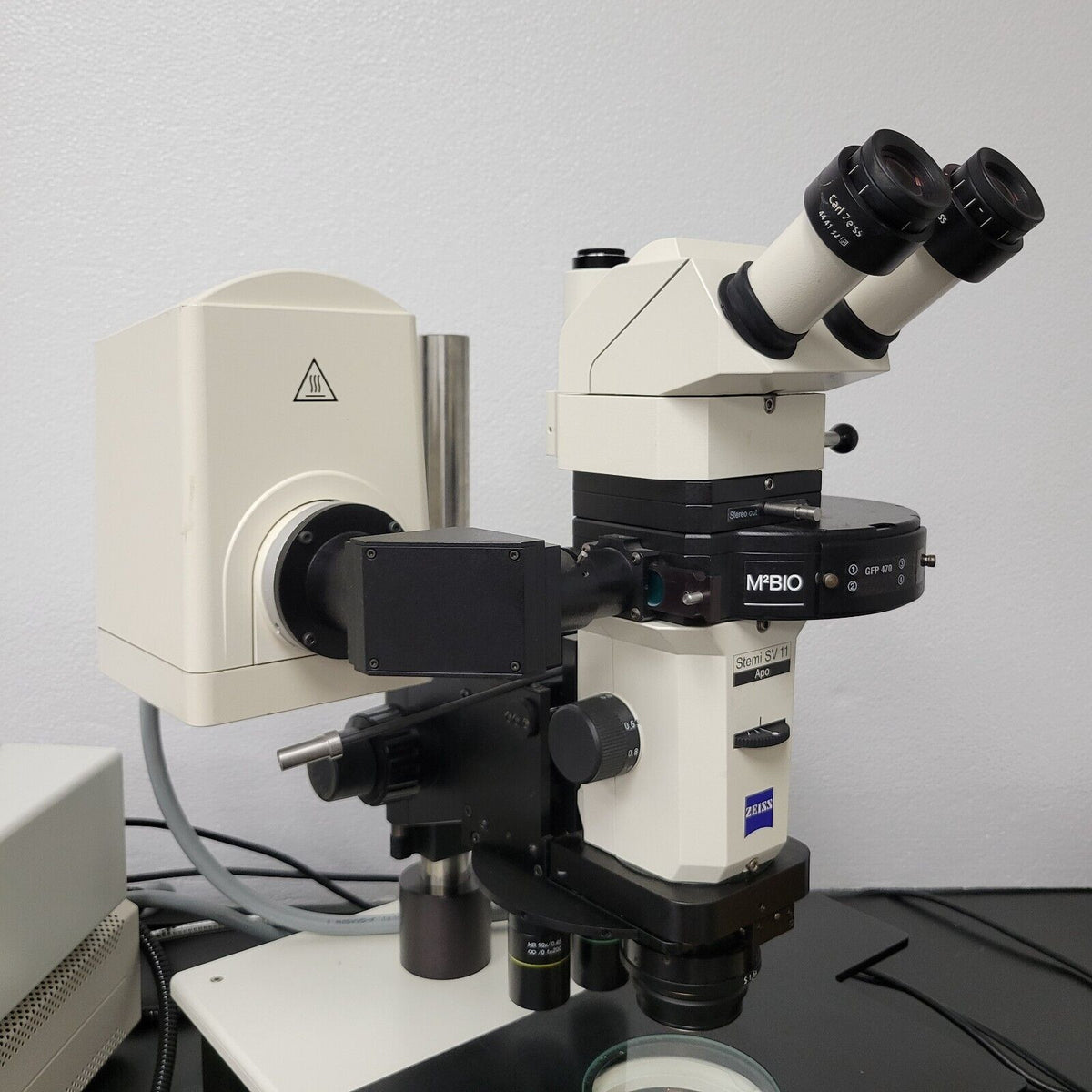 Microscopes Triple Science Zeiss Kramer Stereo Microscope Stemi SV11 Apo w. Fluorescence & Triple