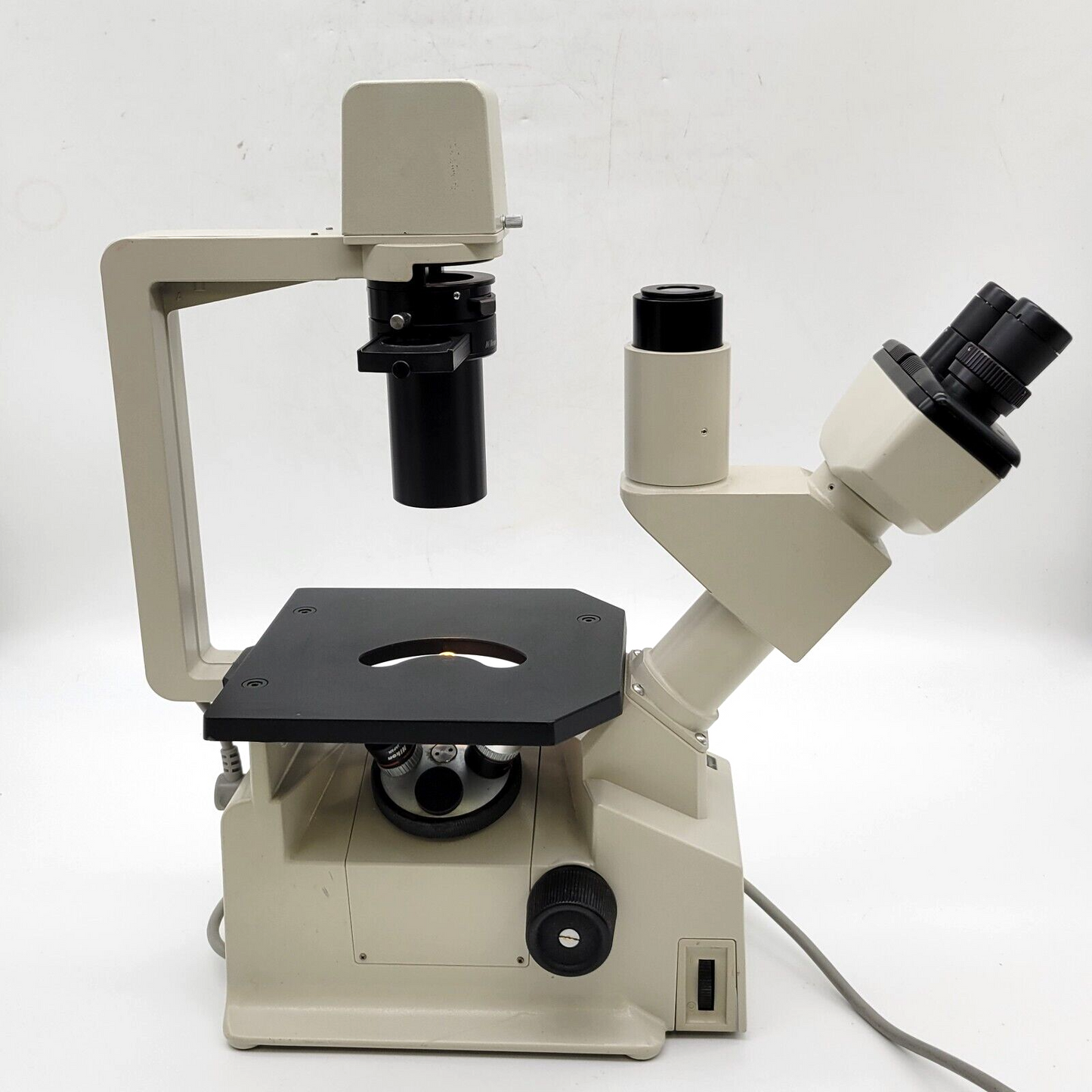 Nikon Microscope Inverted TMS Phase Contrast Tissue Culture with Trinocular Head - microscopemarketplace