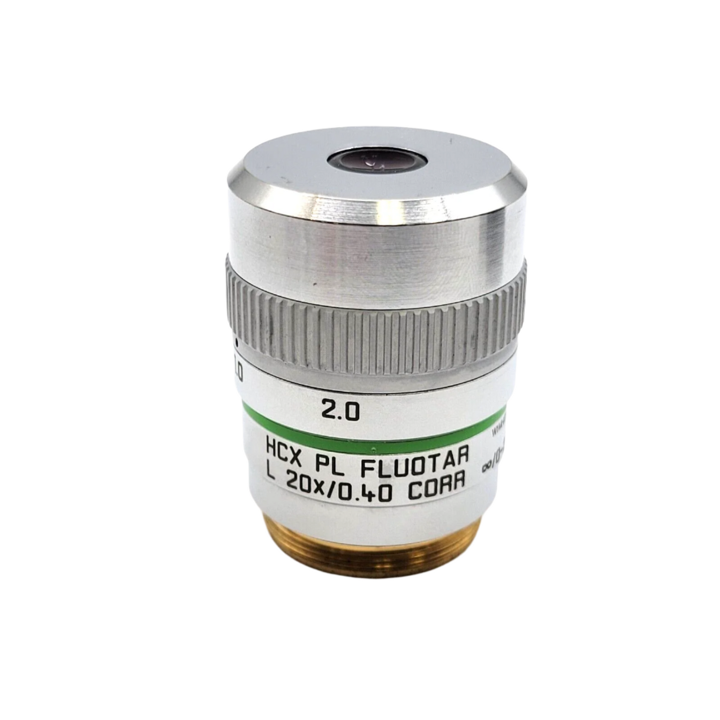 Leica Microscope Objective HCX PL Fluotar L 20x ∞/0-2/C 506242 - microscopemarketplace