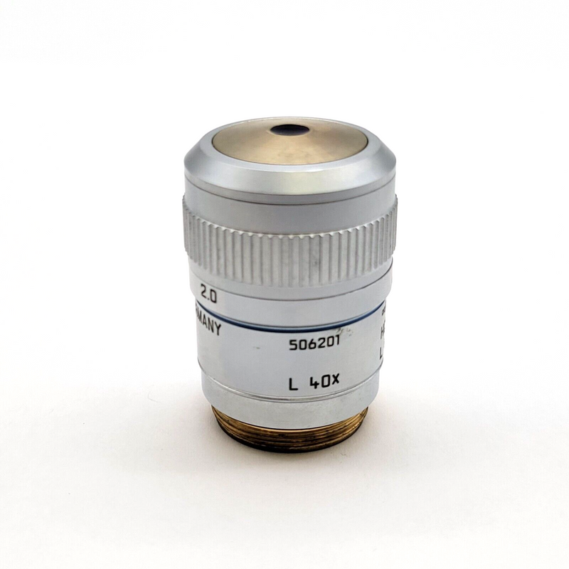 Leica Microscope Objective HCX PL Fluotar L 40x ∞/0-2/C 506201 - microscopemarketplace