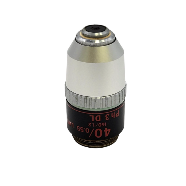 Nikon Microscope Objective 40x LWD Ph3 DL 160/1.2 Phase Contrast - microscopemarketplace