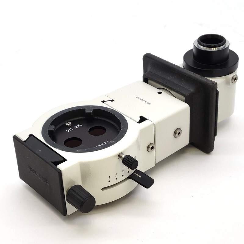 Leica Surgical Microscope Beam Splitter Vis 50% with Photo Tube & Camera Adapter - microscopemarketplace