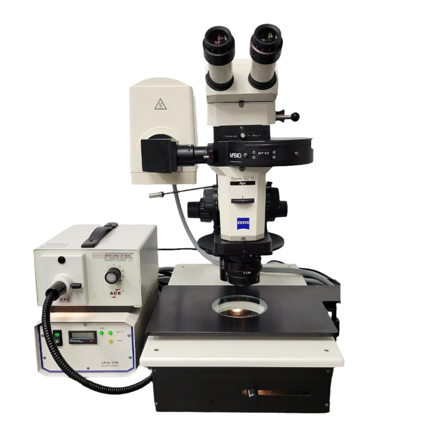 Zeiss Kramer Stereo Microscope Stemi SV11 Apo w. Fluorescence & Triple Nosepiece - microscopemarketplace