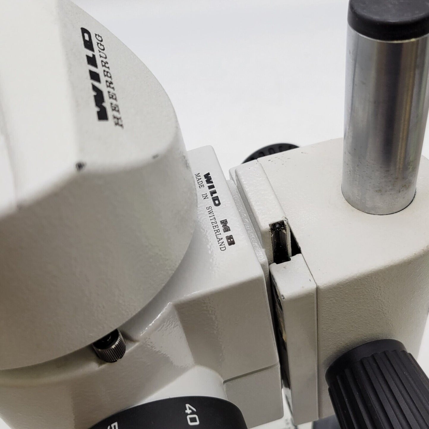 Wild Heerbrugg Stereo Microscope M8 with Binocular Head and Stand - microscopemarketplace