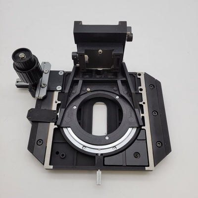 Nikon Microscope XY Mechanical Stage with Slide Holder for Microphot FXA - microscopemarketplace
