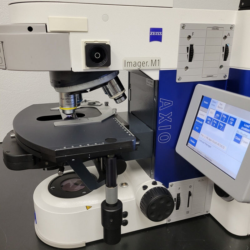 Zeiss Microscope Axio Imager.M1 Motorized with Fluorescence and Plan Apochromats - microscopemarketplace