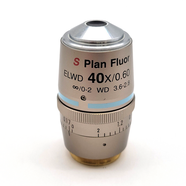 Nikon Microscope Objective CFI S Plan Fluor 40x ELWD with Correction - microscopemarketplace