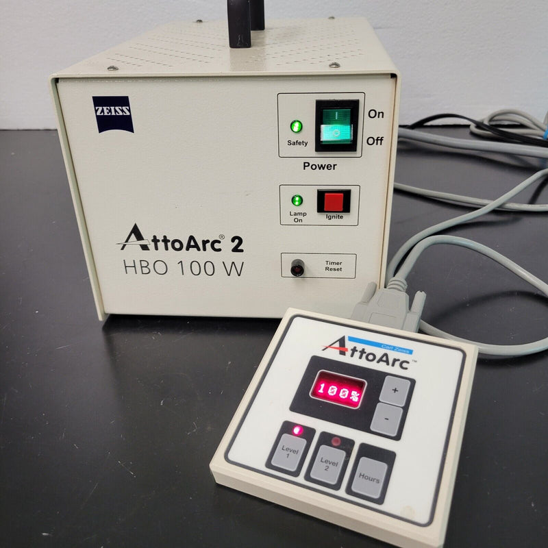 Zeiss Microscope AttoArc 2 HBO 100W Mercury Power Supply and Controller - microscopemarketplace