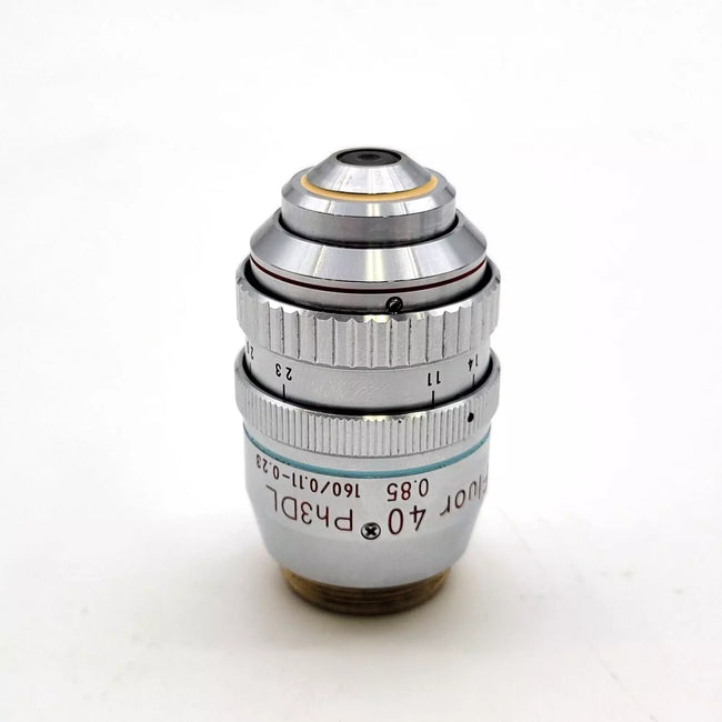 Nikon Microscope Objective Fluor 40x Ph3 DL 160/0.11-0.23 Phase Contrast - microscopemarketplace
