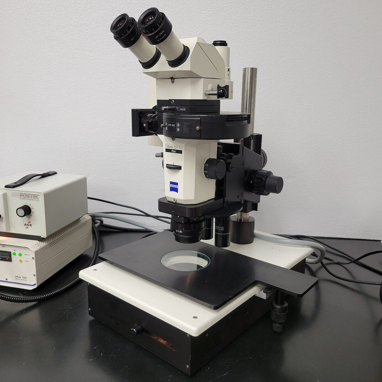 Zeiss Kramer Stereo Microscope Stemi SV11 Apo w. Fluorescence & Triple Nosepiece - microscopemarketplace