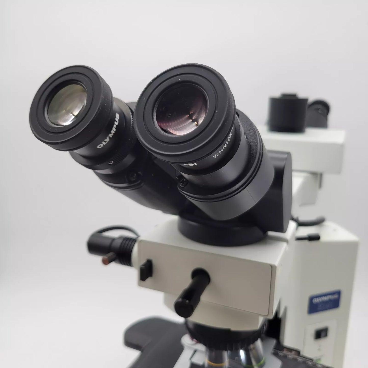 Olympus Microscope BX41 with Front to Back Bridge & 2x for Pathology / Mohs - microscopemarketplace