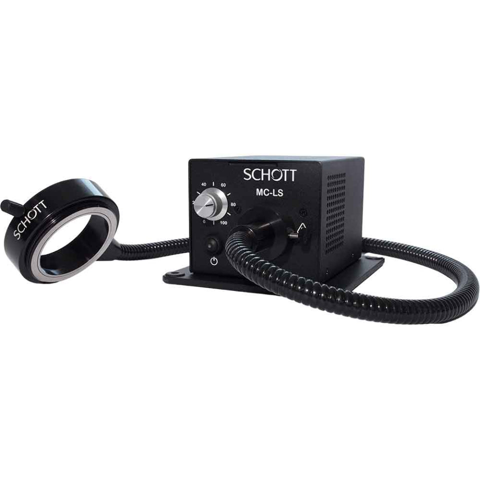 Schott MC-LS Microscopy LED with 66mm Ring Light |  A20990-A08625 - Microscope Marketplace